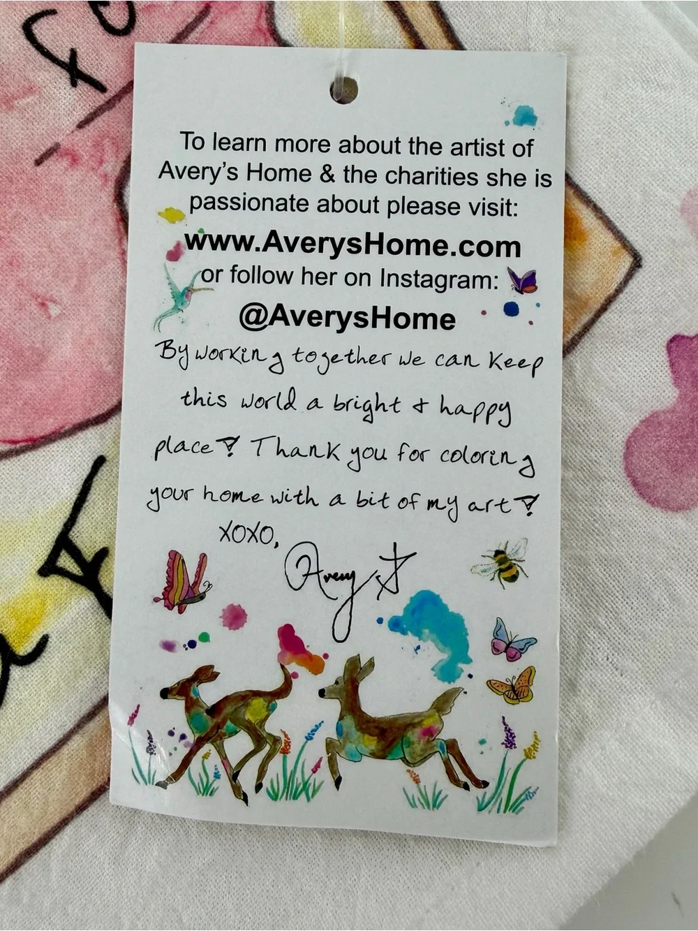 NWT Golden Girls Tea Towel Thank You‎ For Being A Friend Watercolor Avery's Home